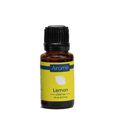 Airom Certified 100% Pure Therapeutic Grade Ethically-Sourced Non-GMO Essential Oil | 15 mL Amber Glass Bottle Lemon (Citrus Limon)
