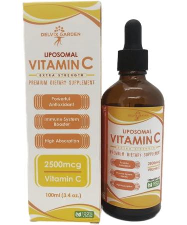 Delvix Garden Liposomal Vitamin C Drops 120ml - Premium High Potency Liquid for Adults & Kids | Advanced Absorption Technology - Buy Online on GoSupps.com