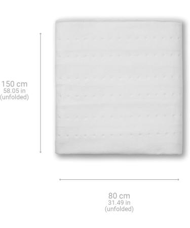 Medisana HU 662 Heat Under Bed Mattress Heater - 150x80 cm 6 Temperature Levels Overheat Protection Washable Automatic Switch-Off - Perfect for All Mattresses - Buy Online on GoSupps.com