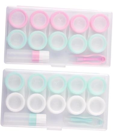Healeved 4 Sets Colored Contact Lens Storage Boxes | Travel Cases & Tweezers | Secure & Stylish Containers for Lenses - Buy Online on GoSupps.com