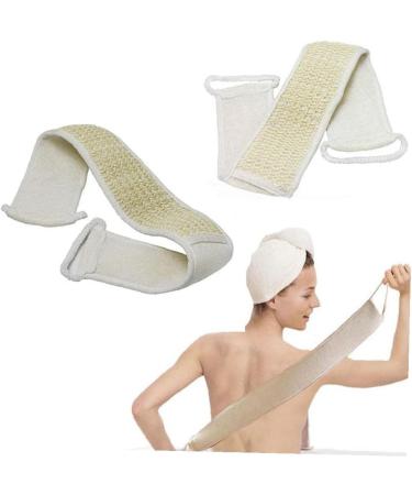 1Pc Natural Loofah Exfoliating Back Brush - Spa Quality Skin Cleaning & Massage for Bath & Shower - Ideal Bathroom Accessory - Buy Online on GoSupps.com
