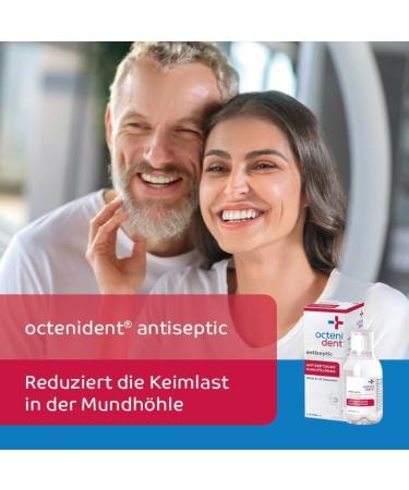 Octenident Antiseptic Mouthwash - Fast-Acting 250ml Bacterial Reducer Chlorhexidine-Free Solution - Buy Online on GoSupps.com