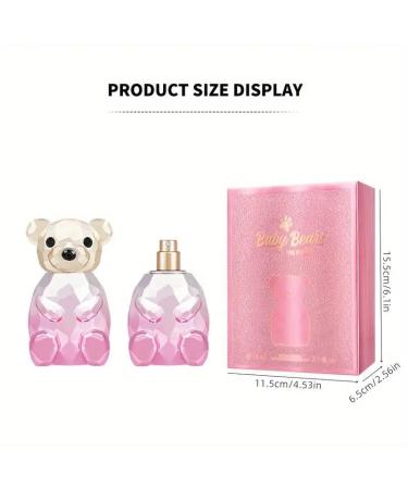 Sellion Baby Bears Eau De Toilette Spray For Women Floral Fruity Notes Citrus Fragrance Bear Shaped Perfume For Women Suitable For Dating Party Ideal Gift 75ml - Buy Online on GoSupps.com