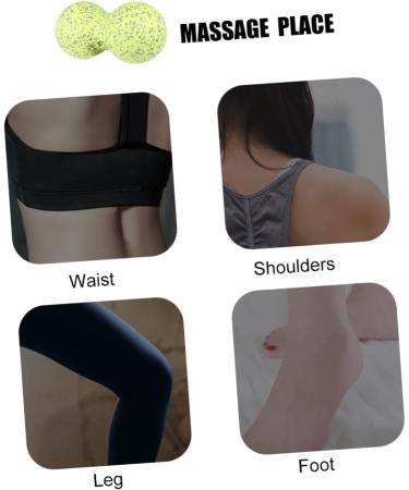 Clispeed Muscle Rollerball Peanut Massage Ball - Back & Foot Roller for Yoga & Trigger Point Relief - Buy Online on GoSupps.com