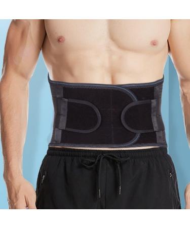 Breathable Lower Back Support Belt - Adjustable Lordosis Pain Relief for Herniated Disc - Wgust Black L/Large for Men & Women - Buy Online on GoSupps.com