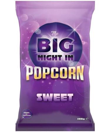 Thee Big Night in Popcorn 200g - Sweet - This Bag Of Sweet Flavoured Popcorn Is Bursting With Flavour - Pack of 5 x 200g - Buy Online on GoSupps.com