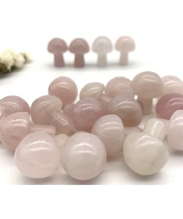 Home Decoration Natural Pink Rose Crystal Mushroom Shaped Polished QuartzStones Specimen Home Decoration Crystals Stones ERTEYIN Natural Luster (Size : 2pcs) - Buy Online on GoSupps.com