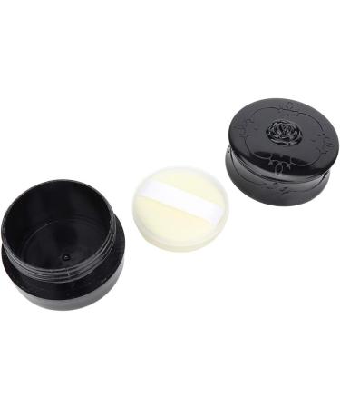 Vintage Rose Loose Powder Dispenser Box with Puff for Skin Care Makeup Storage (Black) - Buy Online on GoSupps.com