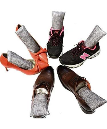 12-Pack 150g Mini Bamboo Charcoal Bags for Shoe Deodorizing and Odor Elimination - Natural Air Purifying Bags - Buy Online on GoSupps.com
