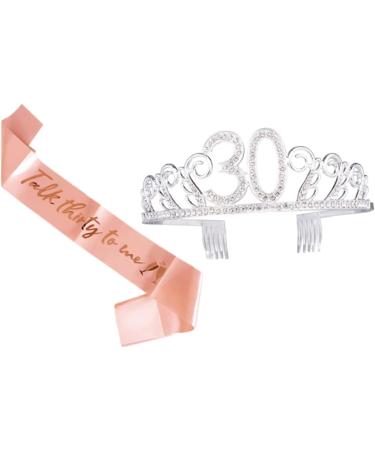 1 Set Birthday Tiara Headband Headbands Women Belt Rhinestone Headband Rhinestone Headpiece Ladies Suits Birthday Party Decorations Plain Sash Fabulous Sash Beauty Make up Decorate - Buy Online on GoSupps.com