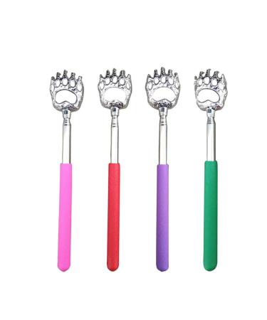 FARUTA Back Scratcher Metal Back Scratcher Retractable Extendable Telescopic Back Scratcher Massager 4 Pack