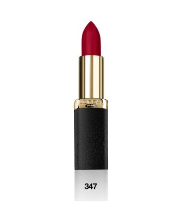 L'Or al Paris Color Riche Matte 347 Haute Rouge Matt lipstick with nourishing oils creamy texture for maximum lip comfort 347 Haute Rouge 1 piece (1 Pack) - Buy Online on GoSupps.com