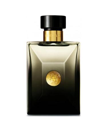 Versace Pour Homme Oud Noir 3.4 oz Eau de Parfum Spray Oriental 3.4 Fl Oz (Pack of 1)