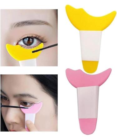 Multifunctional Eye Makeup Aid Crescent Baffle Mascara Tool Eyeliner Assistant Eyebrow Beauty Tool Baffle Shaper Eyeliner U8L9 Pink Size - Buy Online on GoSupps.com