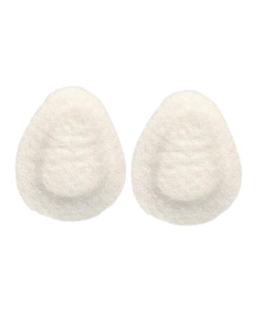 NOLITOY 1 Pair Felt Foot Pad High Heel Pads Forefoot Cushion Shoe Pads for High Heels Block Heels for Women Dressy Ball of Foot Pads Metatarsal Pads Womens Shoe Inserts Insole Patch White White 7.2X6CM