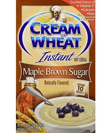 Cream of Wheat Maple Brown Sugar Instant Hot Cereal 12.5 Oz(pack of 4 Boxes=40packet 1.23 Ounce (Pack of 40)