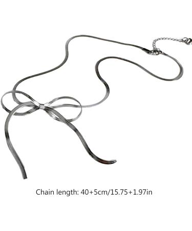 Oralgos Elegant Titanium Steel Necklace - Fashionable Loop Trailer Choker & Collarbone Chain Statement Jewelry - Buy Online on GoSupps.com
