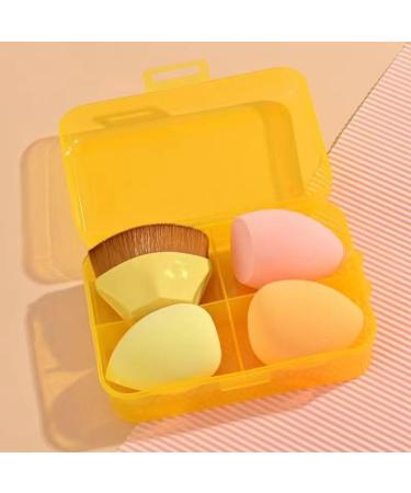 Cosmetic tools foundation brush with cosmetic eggs water droplets gourd and mushroom heads cosmetic eggs set oblique powder puff. (Color : 8)