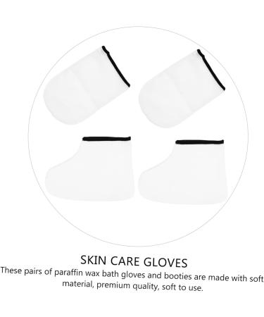 FOMIYES Masques Exfoliants Hydratants pour Pieds 2 Paires Taille Unique Soin K rath rapie Spa D tente Bain de Paraffine Anti-peau Morte Couverture paisse 16x25cm Blanc - Buy Online on GoSupps.com