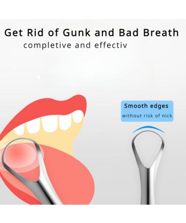 Stainless Steel Tongue Scraper for Fresh Breath | Bad Breath Fighter & Travel Essential for Oral Care - Buy Online on GoSupps.com