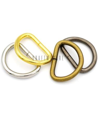 CRAFTMEMORE D-Ring Findings 5/8  3/4 & 1 Inch Metal Non Welded D Rings for Belts Bags Lanyard Leathercraft Avail 4 Colors (3/4" x 20 Pack  Antique Brass) 3/4" x 20 pack Antique Brass - Buy Online on GoSupps.com
