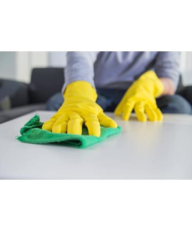 SteadMax Yellow Cleaning Dish Gloves Set - 3 Pairs Large Kitchen Latex Gloves - Buy Online on GoSupps.com