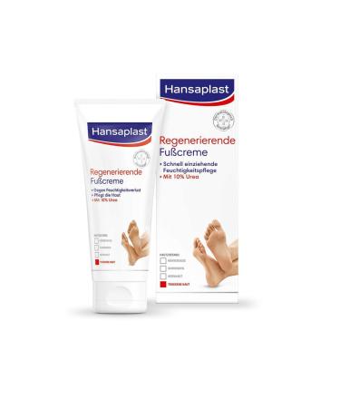 Hansaplast regenerating foot cream (100 ml) foot care with urea for dry and rough feet moisturizer protects against cornea formation - Buy Online on GoSupps.com