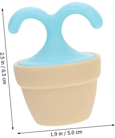 Plafope Rollerball Massage Device - 2 STK Foot & Leg Roller for Plantar Fasciitis Relief - Stainless Steel Meridian Brush - Glass Ball Hand Massage Tool - 6.5x5cm Blue - Buy Online on GoSupps.com