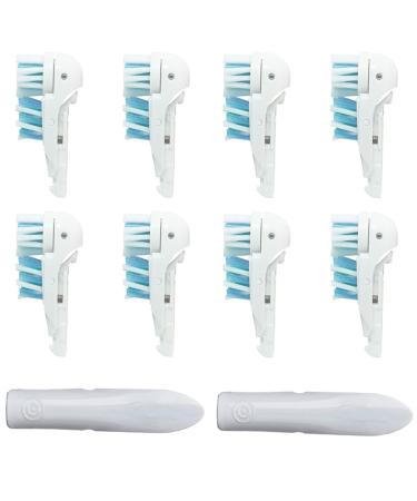 Sensitive Replacement Toothbrush Heads Compatible with Oral-B Cross Action Power 3733 4732 Rotating Powerhead and Crisscross Bristles (White) - Buy Online on GoSupps.com