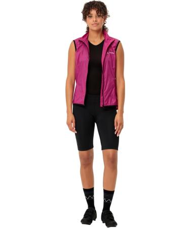 Vaude Matera Air Vest for Women - Ultra-Light Windproof & Water-Repellent Cycling Vest in Rich Pink | Perfect for Racing & Sports - Buy Online on GoSupps.com