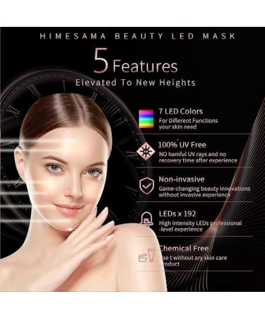 Shop A-021 LED Face Mask - 7 Colors Anti-Aging Light Therapy for Face & Neck | Korean Professional Technology - Buy Online on GoSupps.com