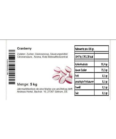  pin24shop 5 kg of cranberries - Buy Online on GoSupps.com