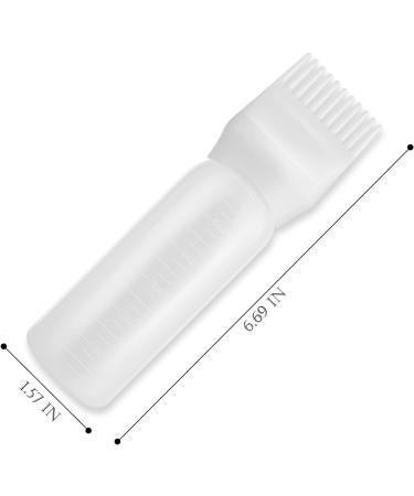 Gezimetie Root Comb Applicator Bottle Hair Dye Applicator Brush 3 Pack Applicator Bottle for Hair Root Comb Color Applicator Bottle 6 Ounce with Graduated Scale(Pink+White+Purple) 3pcs-update - Buy Online on GoSupps.com