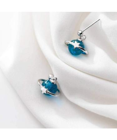 S925 Ongle Champignon Blanc Femme Style Art Cor en Mode Mignon Plan te Bleue Ciel toil Douxune Paire LJBLEUSK - Buy Online on GoSupps.com