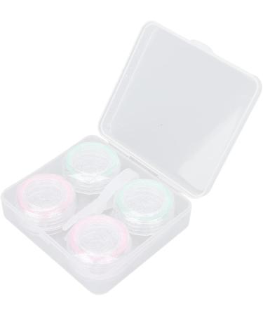 Verdant Touch Portable Contact Lens Box Set | Glittering 2-Pack Travel Storage with Tweezers | Multicolored Contact Lens Case | International Shipping Available - Buy Online on GoSupps.com