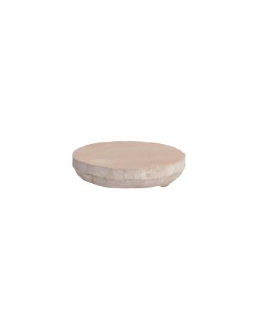 OGOC Sandal Wood Rubbing Round Stone | Sandalwood Pata Board Chandan Pata | 1 Piece 1 count (Pack of 1)