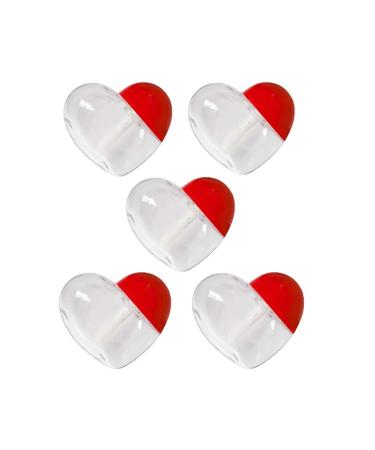 Peiylism 20pcs Empty Lip Gloss Wand Tubes 5ML Empty Heart Shaped Lip Balm Tube for Women Girls DIY Cosmetics