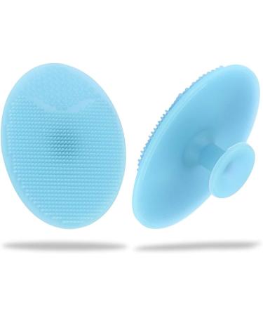 Baby Bath Silicone Brush 2 Pack for Dry Skin Cradle Cap Brush and Comb Cradle Cap and Eczema + Soft Training Silicone Finger Toothbrush for Baby Kids Children Pink & Blue - Buy Online on GoSupps.com