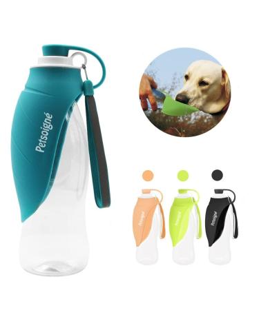 Petsoign Dog Water Bottle Travel Portable Dog Drinking Bottle On The Go in Silicone for Outdoor (Blue) - Buy Online on GoSupps.com