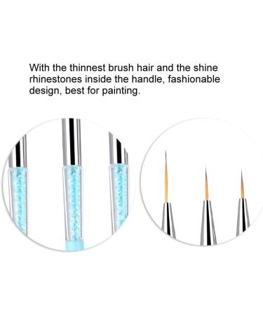 Easy To Operate Gel Nail Polish Pen Nail Liner Brush for Home Salon Shop (Blue) - Buy Online on GoSupps.com