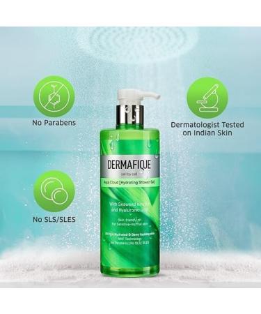 Aqua Cloud Hydrating Shower Gel 500ml | Seaweed Extracts & Hyaluronic Acid Body Wash for Sensitive Skin | Unisex & Dermatologist Tested - Buy Online on GoSupps.com