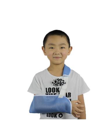 DZOZO Child Arm Sling Breathable Arm Support Sling Pediatric Mesh Arm Sling with Padded Shoulder Immobilizer for Kids Child Sling Padiatric Brace Support Immobilizer Shoulder Sling Toddler Arm Sling L(7-14 Years)