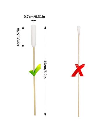 6 Inch Cotton Swabs for Medium and Large Pets - 100pcs for Ears Cleaning or Makeup - Buy Online on GoSupps.com