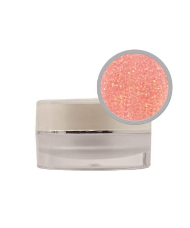 Pro Impressions Coloured Glitter Acrylic Powder Peach Shimmer 10g