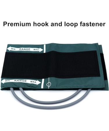 Universal NIBP Cuff for Large Adult 33-47cm Double Tube Reusable Nylon Replacement Blood Pressure Cuff No Connector. Large Adult Green Nylon+dual Tubes - Buy Online on GoSupps.com
