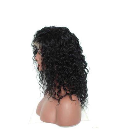 Buy Short Lace Front Wigs for Women | Curly Wave Bob Hairpieces 13x4 | Natural Black Glueless 130% Density - 22 Inches - Buy Online on GoSupps.com