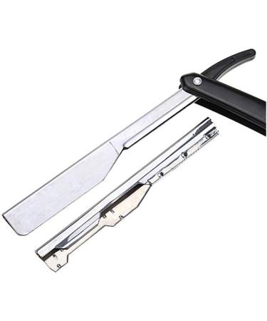 Fomiyes Black Folding Razor for Men - Stylish Manual Shaving Blade for Father's Day & Birthdays - Durable Hairdresser Barber Tool - Buy Online on GoSupps.com