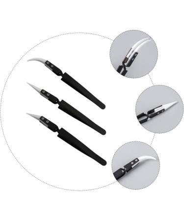 Doitool 3-Piece Magnetic Reverse-Lock Precision Tweezers for Jewelry - Rustproof Steel Clamping Tips & Practical Coils | International Shipping Available - Buy Online on GoSupps.com
