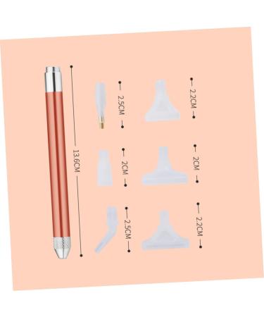 Beavorty 3Sets Nail art drill pen mosaic painting pen diamond pickup pen diamond dotting pen dotting pen head tip nail gems dotting tool nail art kit shine 5d aluminum alloy nail polish 13.6x1.3cm Assorted Color - Buy Online on GoSupps.com