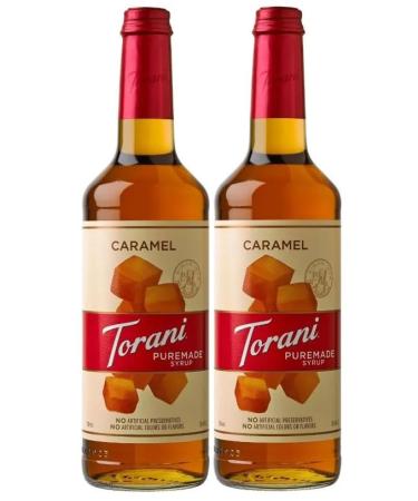 Torani Puremade Caramel Flavour Syrup 750ml 2 Pack